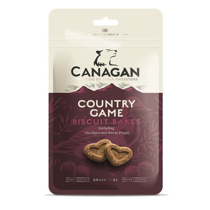 Recompense pentru câini biscuiți Canagan Grain Free cu rață și vânat 150 g