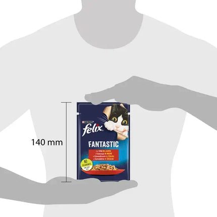 Felix Fantastic Vită în aspic plic 85g