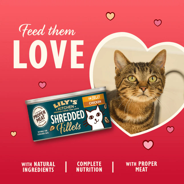 Lily's Kitchen Cat Adult Shredded Fillets with Chicken in Jelly 70 g