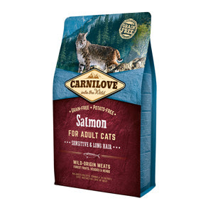 Carnilove Salmon Cats Sensitive & Long Hair 2 kg