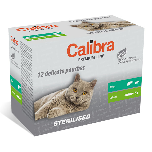 Calibra Cat Pouch Premium Line Sterilised Multipack 12x100 g