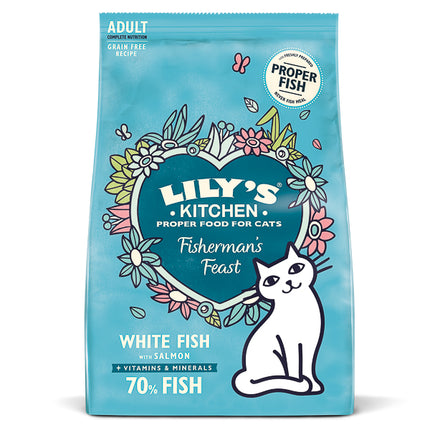 Lily's Kitchen Cat Fisherman's Feast White Fish with Salmon Dry Food 2 kg
