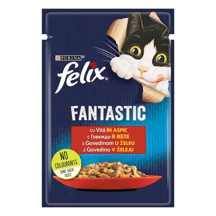 Felix Fantastic Vită în aspic plic 85g