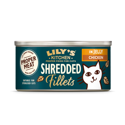 Lily's Kitchen Cat Adult Shredded Fillets with Chicken in Jelly 70 g