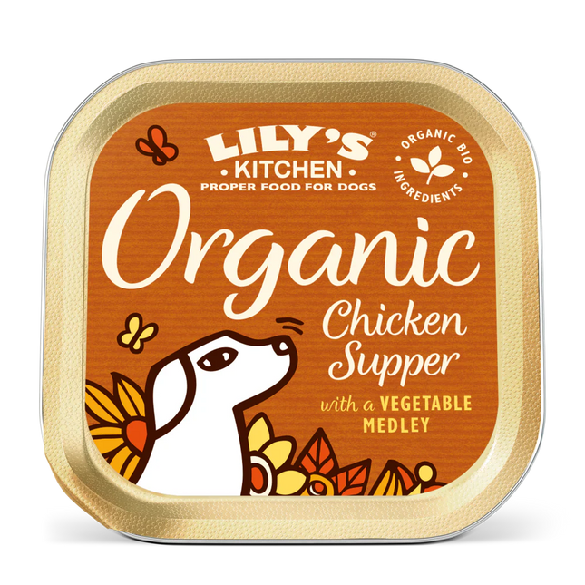 Lily's Kitchen for Dogs Organic Chicken Supper with a Vegetable Medley 150 g