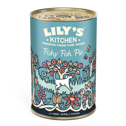 Lily's Kitchen Fishy Fish Pie Tin for Dogs 400 g