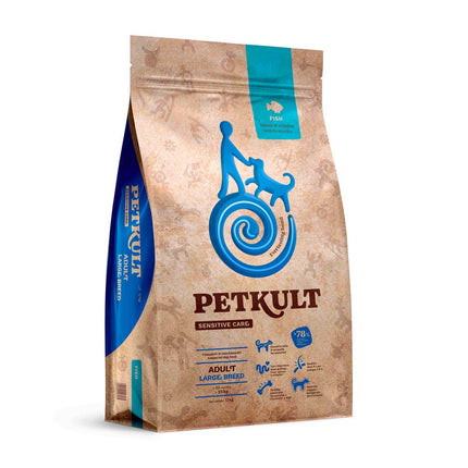 Hrană uscată pentru câini Petkult Sensitive Adult Large cu Pește 12 kg