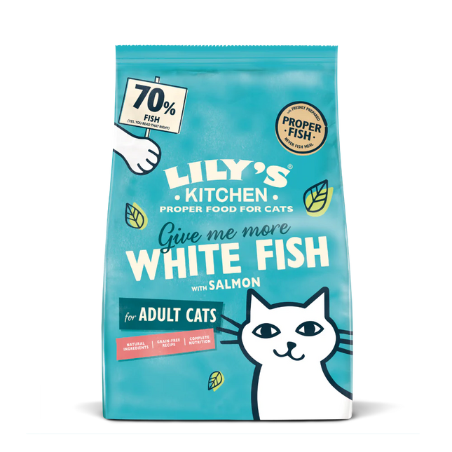 Lily's Kitchen Cat Fisherman's Feast White Fish with Salmon Dry Food 2 kg
