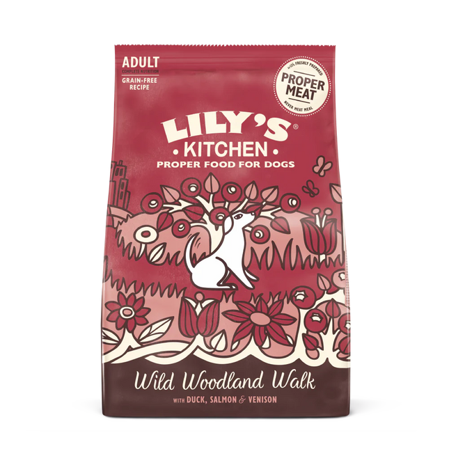 Lily's Kitchen Dog Duck, Salmon, Venison Wild Woodland Walk Adult Dry Food 7 kg