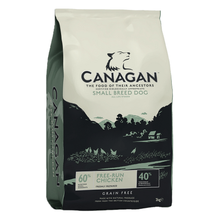 Hrană uscată pentru câini Canagan Grain Free Small Breed cu pui 6 kg