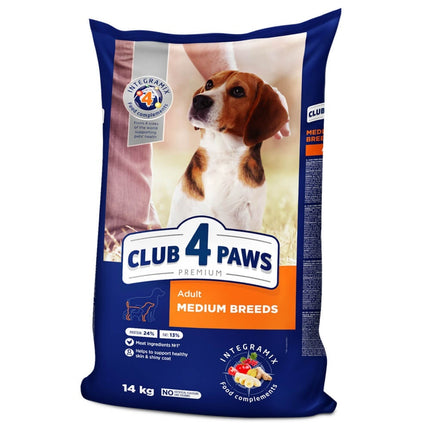 Club 4 Paws Adult Mediu - Hrană uscată premium - Pui - 14kg
