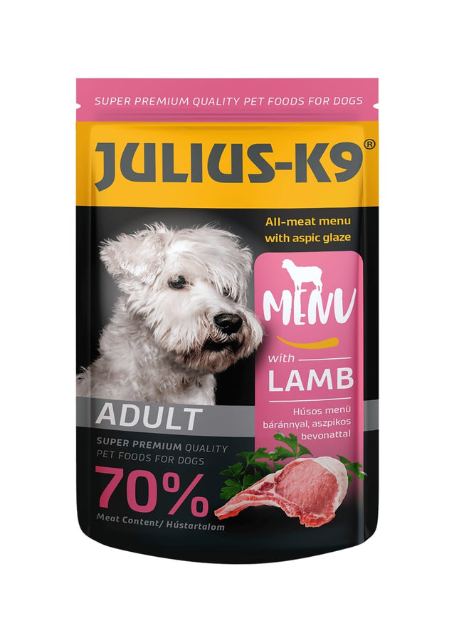 Julius K9 Dog - Hrană umedă super-premium - Miel - 125g