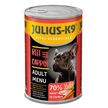 Julius K9 Dog - Hrană umedă super-premium - Vită - 1240g