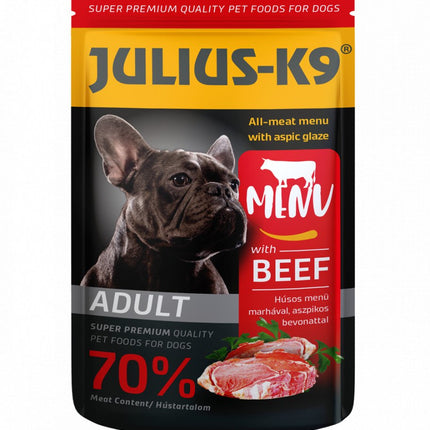 Julius K9 Dog - Hrană umedă super-premium - Vită - 125g