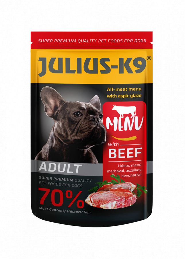 Julius K9 Dog - Hrană umedă super-premium - Vită - 125g