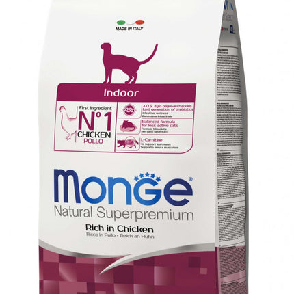 Monge Natural Superpremium Indoor Cat - Pui - 1,5kg