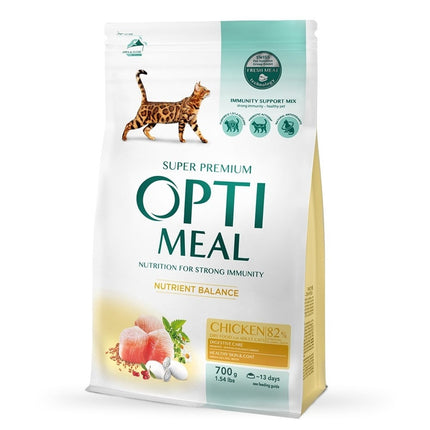 Optimeal Cat - Hrană uscată super-premium - Pui - 700g