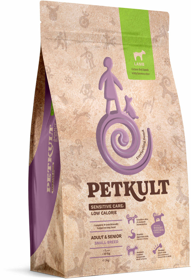 Hrană uscată pentru câini Petkult Sensitive Low Calories Adult & Senior Talie Mică 3 kg