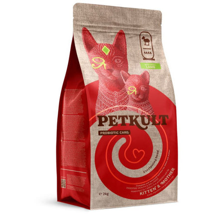 Hrană uscată Petkult Probiotic Care Kitten & Mother Fresh pentru pisici, cu miel proaspăt 2 kg