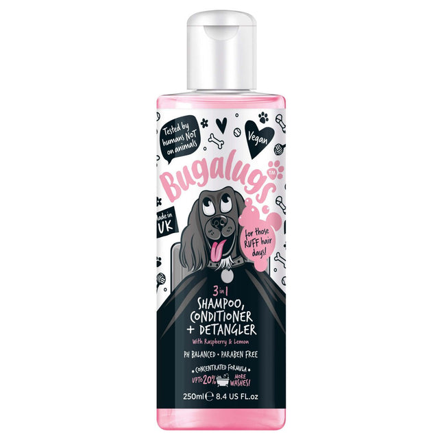 Șampon Bugalugs Raspberry 3 în 1 - 250ml