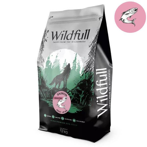 Wildfull Adult Mediu-Maxi - Hrană uscată ultra-premium - Somon - 12kg