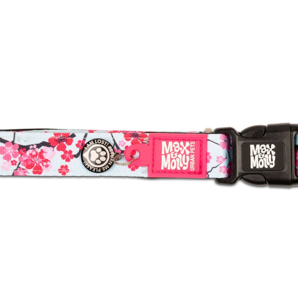 Zgardă Max & Molly Smart ID - M - Cherry Bloom