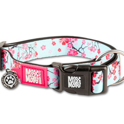 Zgardă Max & Molly Smart ID - M - Cherry Bloom